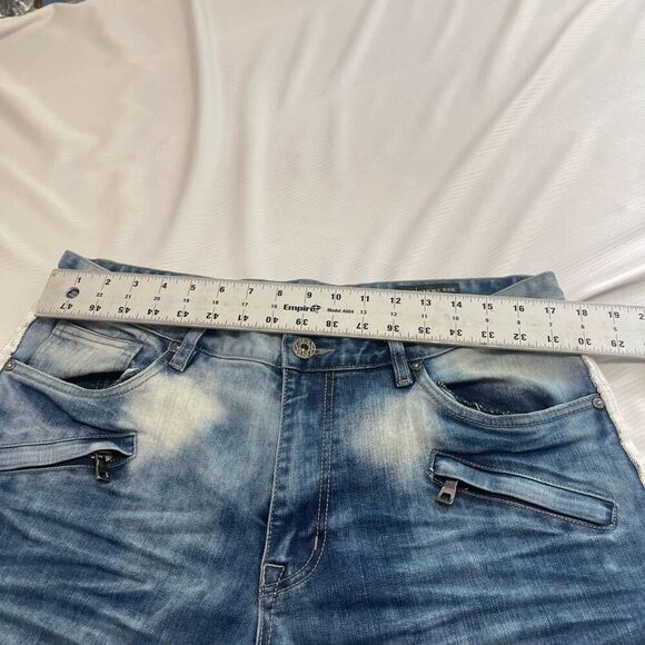 Smoke Rise Slim Fit Distressed Denim Jeans Size 36 X 32 - Picture 4 of 9